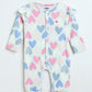 Milou Infant Girls Heart Print Bodysuit White