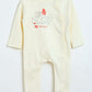 Milou Infant Girls Cotton Bodysuit Cream Graphic Print