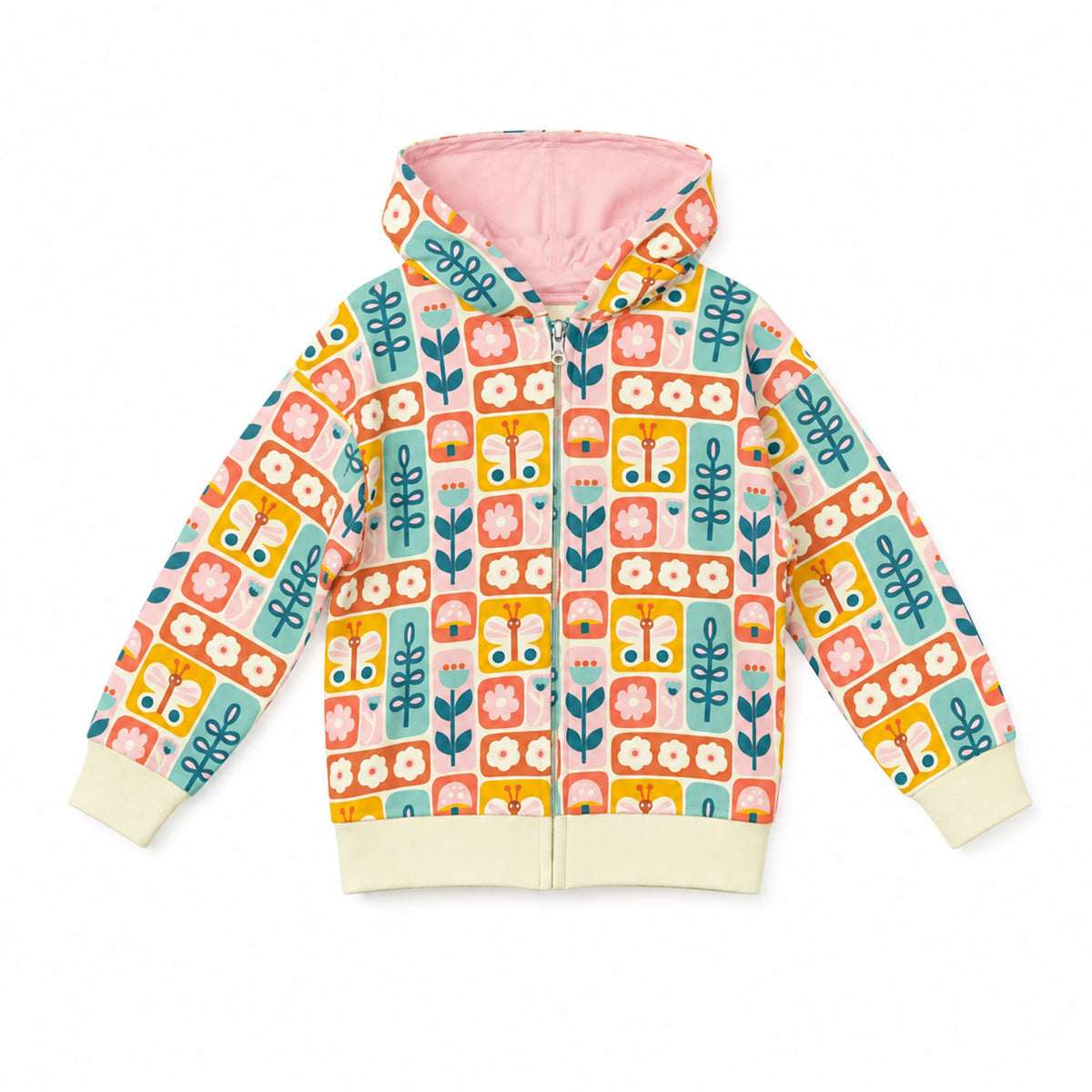 MILOU GIRLS FRONT OPEN HOODIE - Milou - Care. The Swiss Way