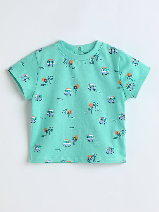 Milou Baby Boys Short Sleeve All-Over Print T-Shirt