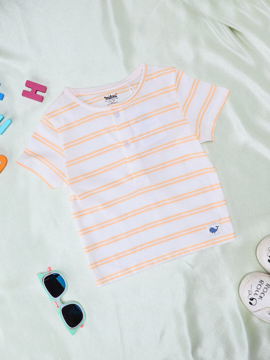 Milou Baby Boys Short Sleeve Striped T-Shirt - Milou - Care. The Swiss Way