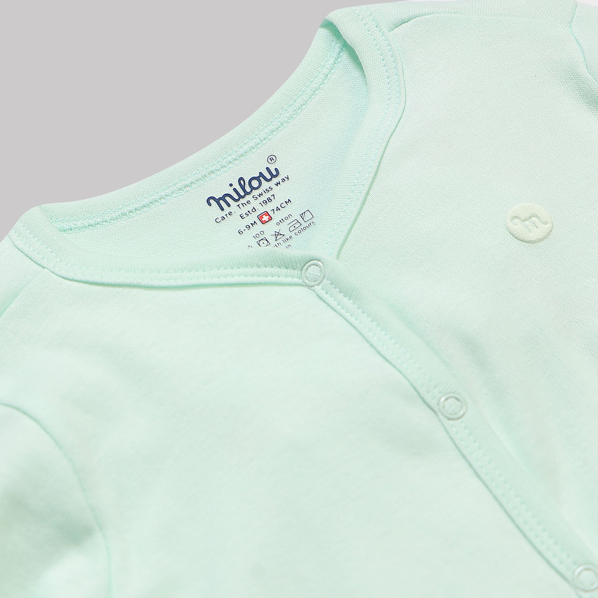 Milou Baby Cotton Footed Sleepsuit - Milou - Care. The Swiss Way Milou - Care. The Swiss Way