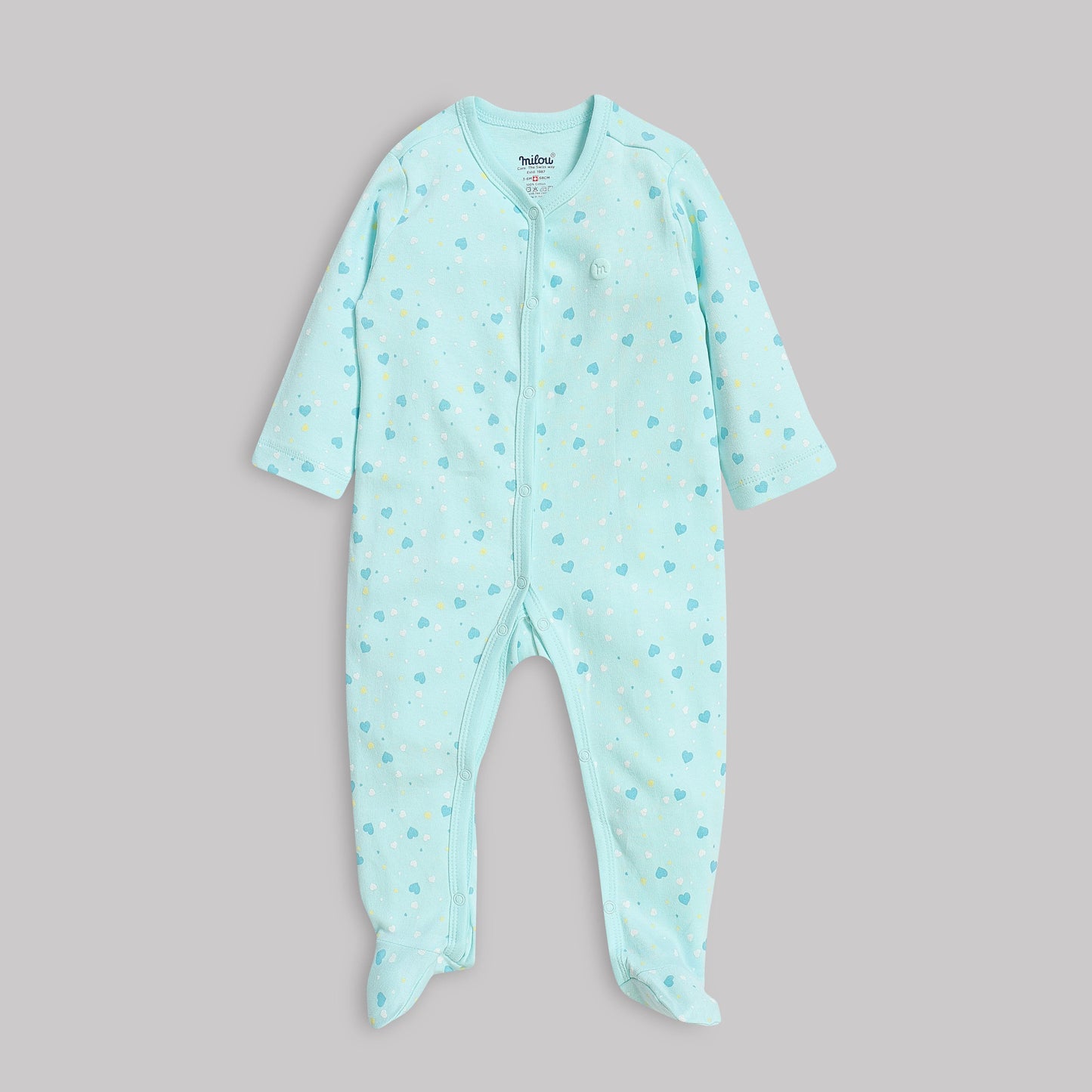 Milou Baby Cotton Footed Sleepsuit - Milou - Care. The Swiss Way