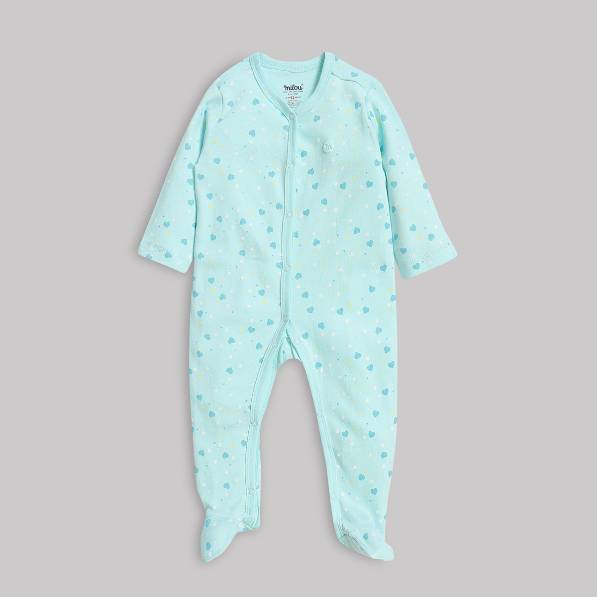 Milou Baby Cotton Footed Sleepsuit - Milou - Care. The Swiss Way Milou - Care. The Swiss Way