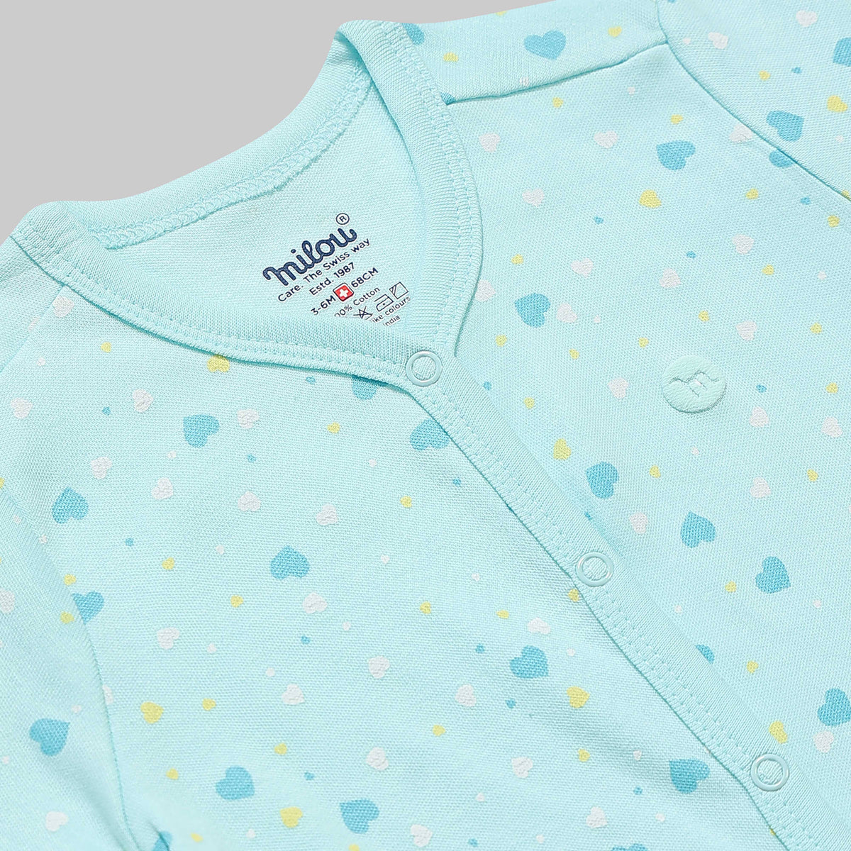 Milou Baby Cotton Footed Sleepsuit - Milou - Care. The Swiss Way