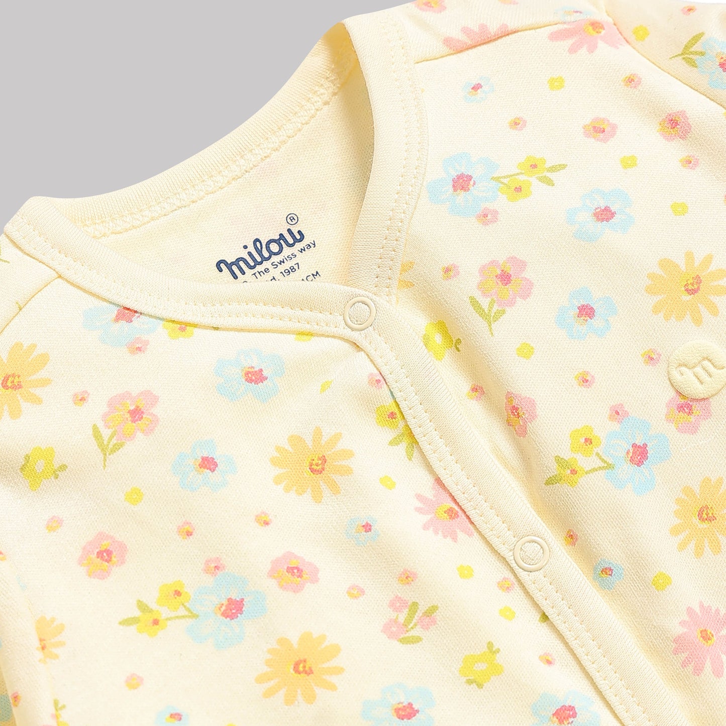 Milou Baby Cotton Footed Sleepsuit - Milou - Care. The Swiss Way