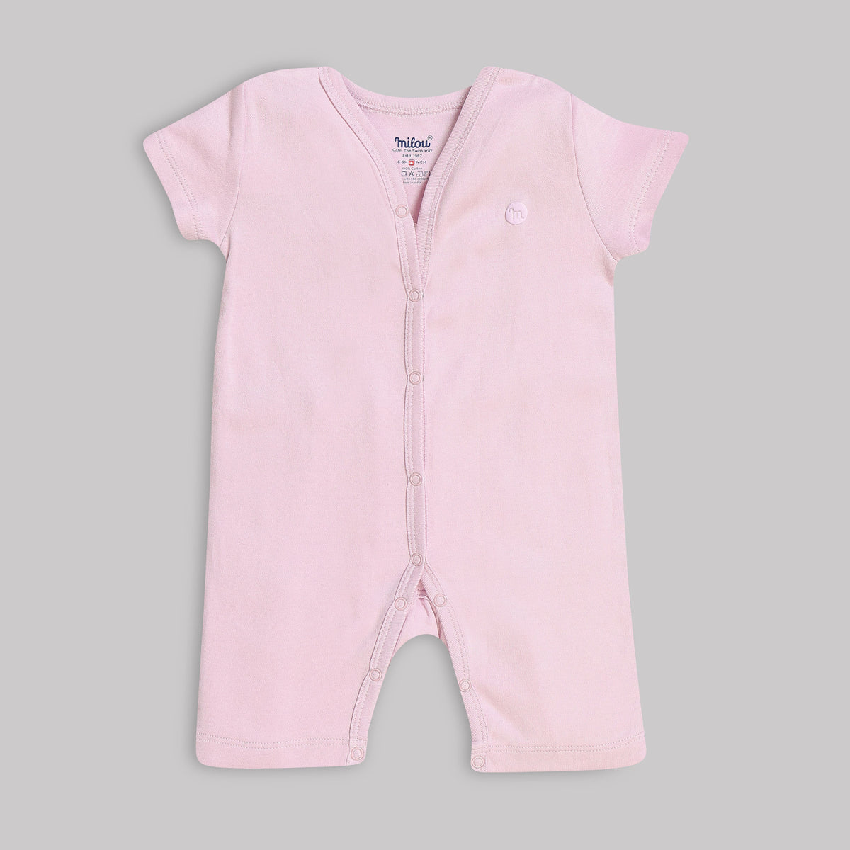 Milou Baby Cotton Short Sleeve Romper Pack of 2 - Milou - Care. The Swiss Way Milou - Care. The Swiss Way