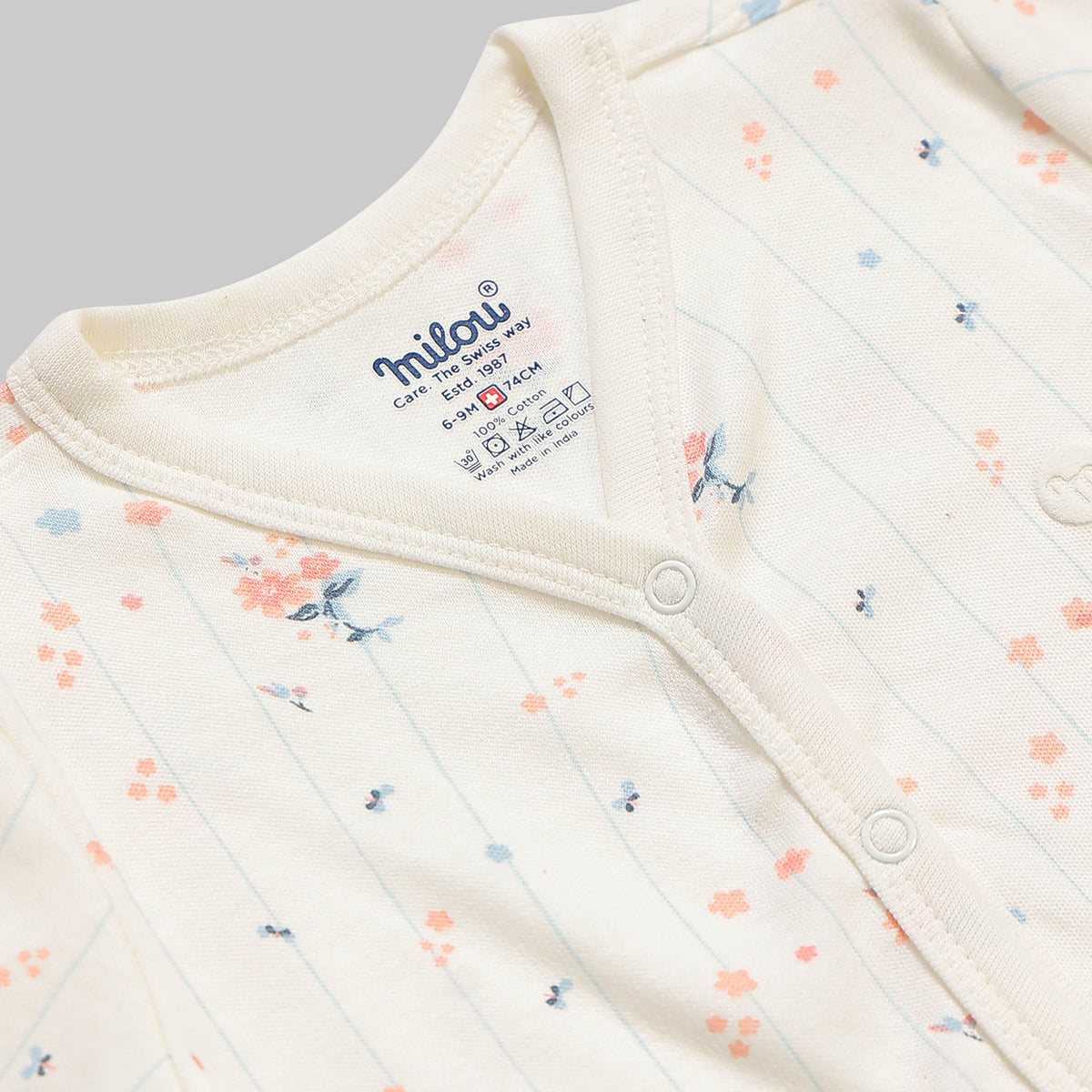 Milou Baby Cotton Short Sleeve Romper Pack of 2 - Milou - Care. The Swiss Way