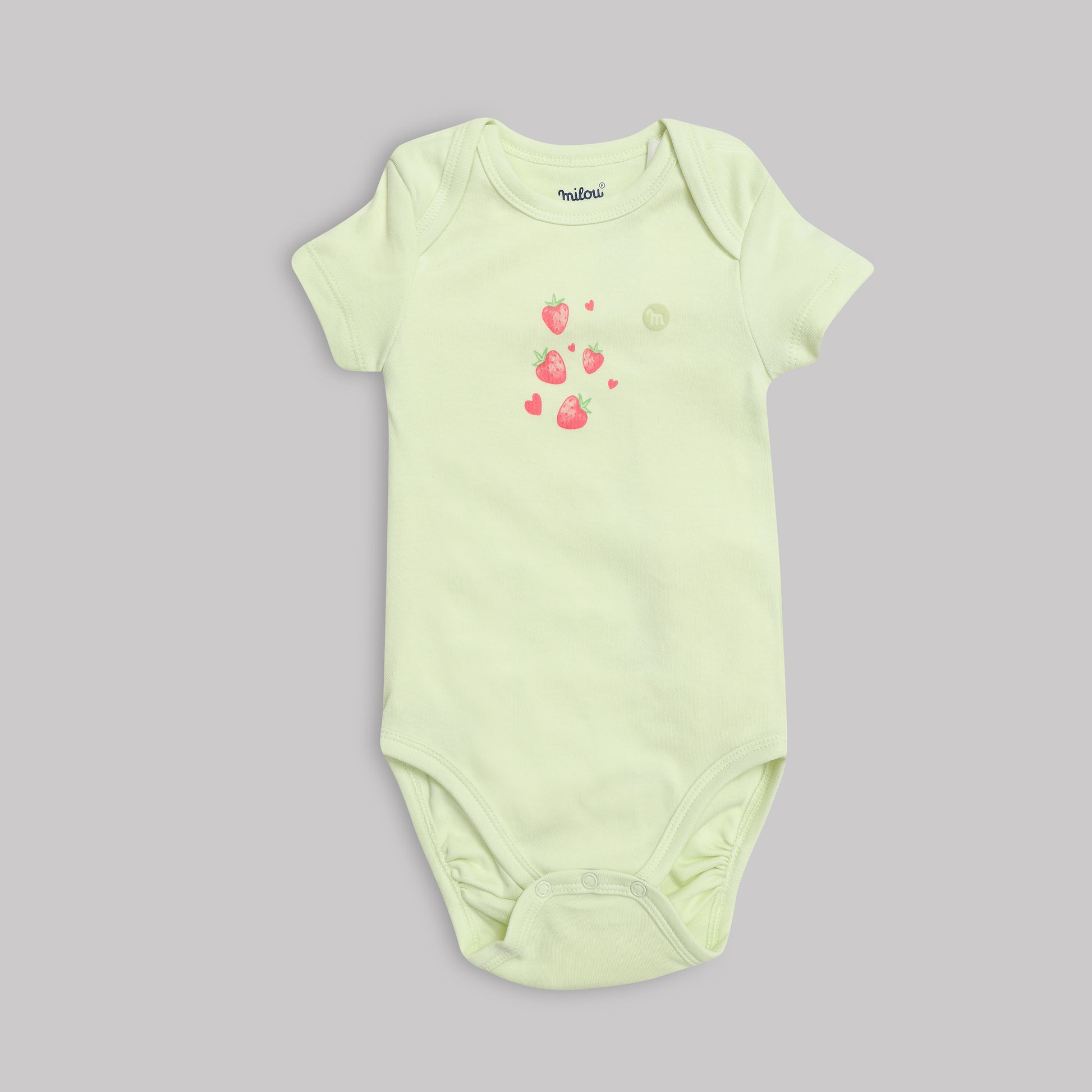 Milou Baby Cotton Short Sleeve Onseie Pack of 3 - Milou - Care. The Swiss Way Milou - Care. The Swiss Way
