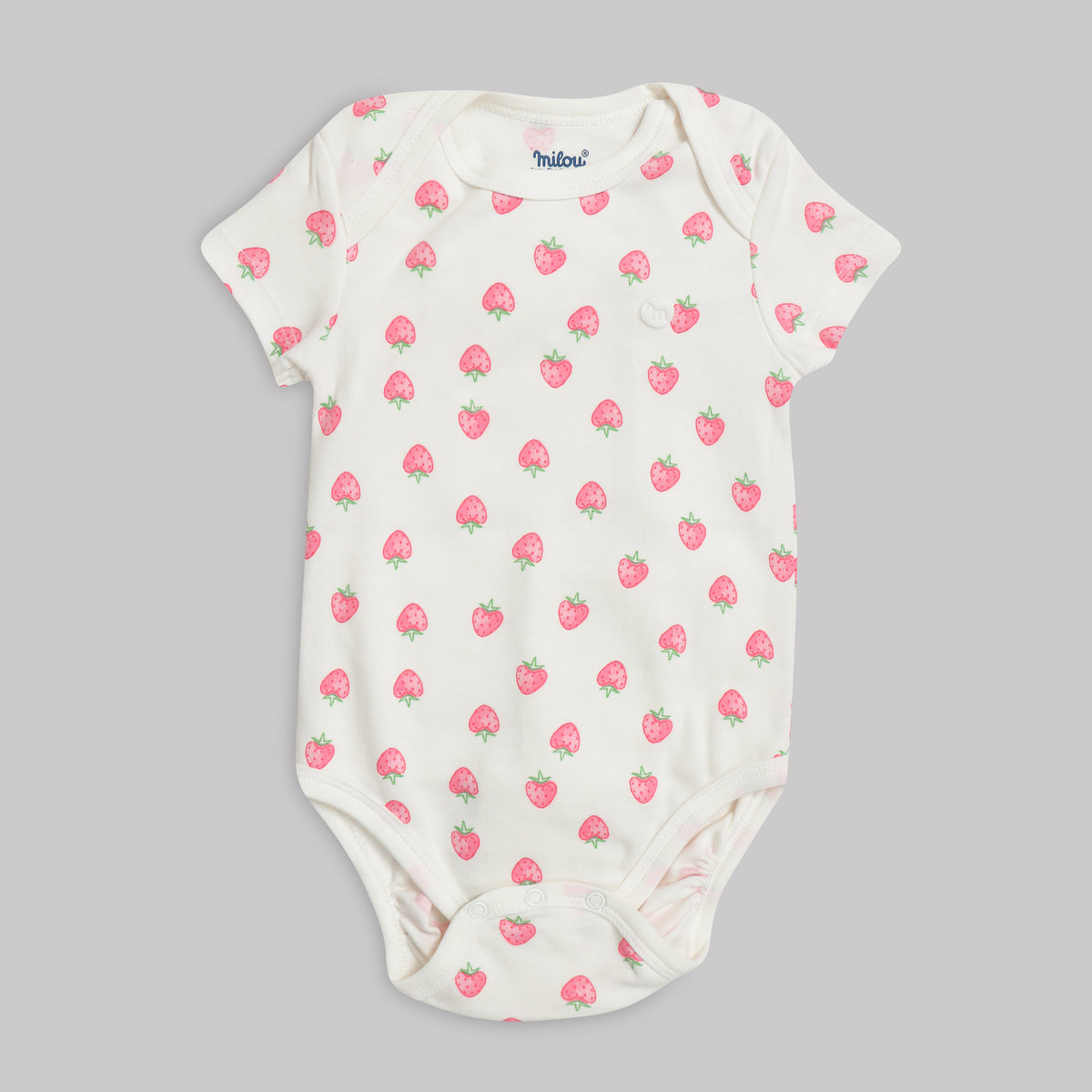 Milou Baby Cotton Short Sleeve Onseie Pack of 3 - Milou - Care. The Swiss Way