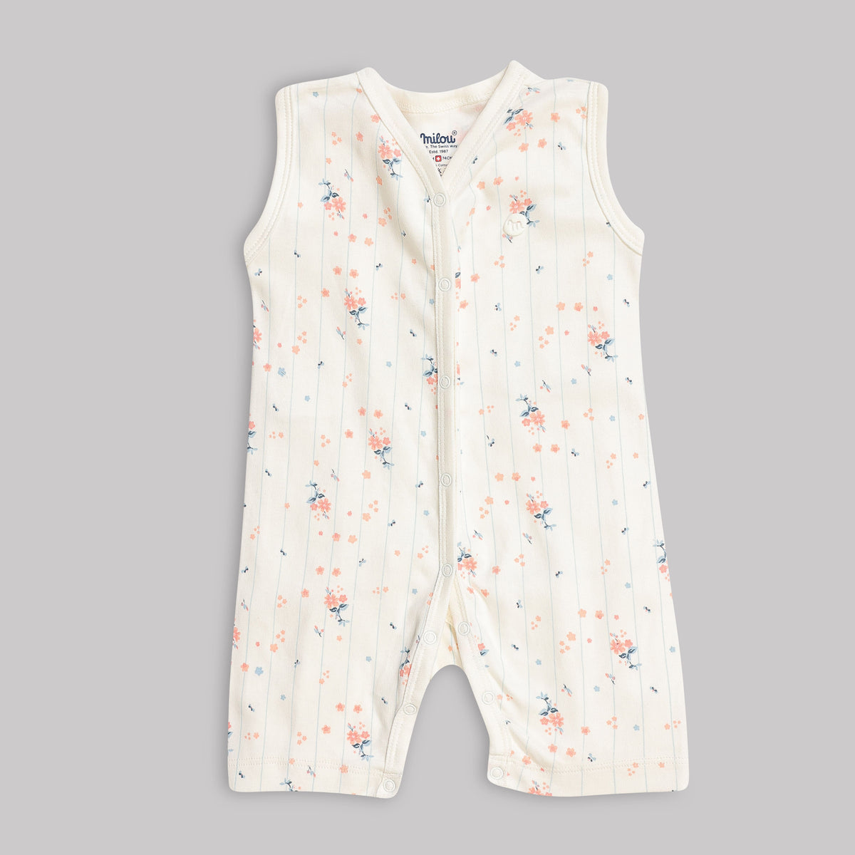 Milou Baby Cotton Sleeveless Romper Pack of 2 - Milou - Care. The Swiss Way Milou - Care. The Swiss Way
