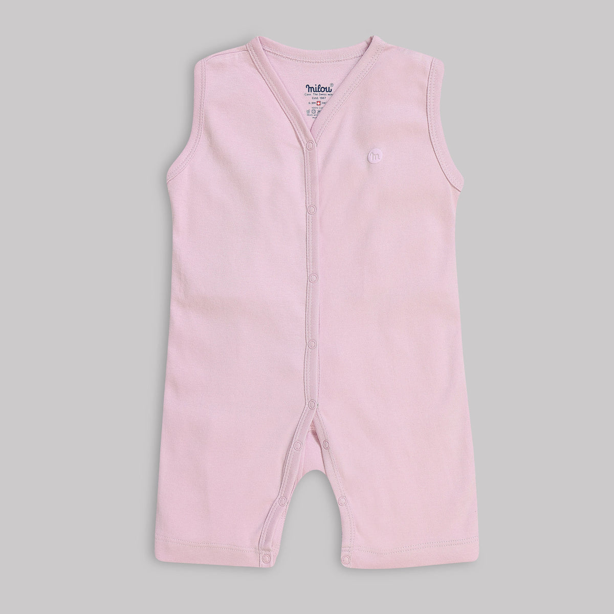 Milou Baby Cotton Sleeveless Romper Pack of 2 - Milou - Care. The Swiss Way Milou - Care. The Swiss Way