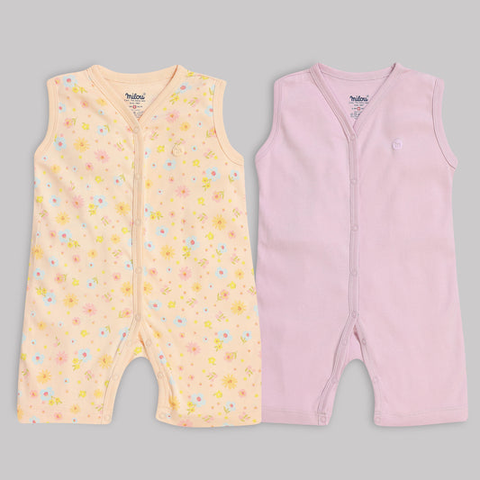 Milou Baby Cotton Sleeveless Romper Pack of 2 - Milou - Care. The Swiss Way