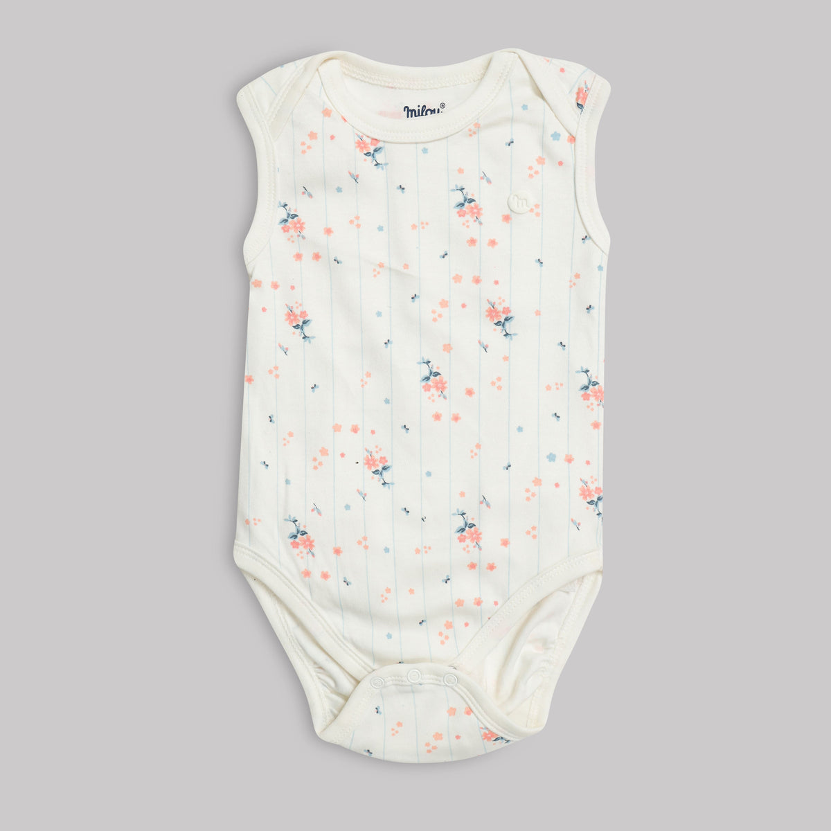Milou Baby Cotton Sleeveless Onseie Pack of 3 - Milou - Care. The Swiss Way Milou - Care. The Swiss Way