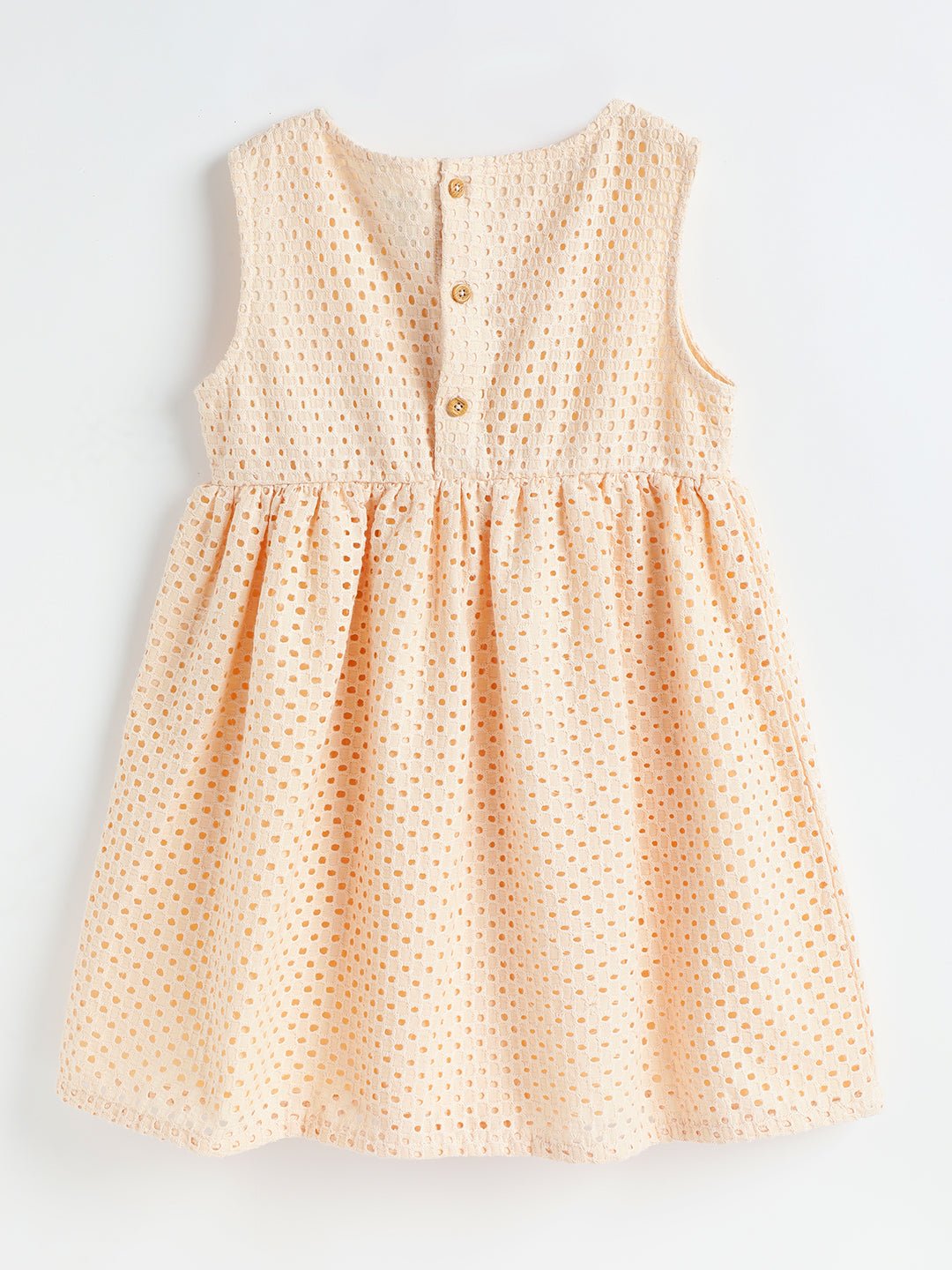 Baby Girls Peach Cotton Dress | Milou Kids - Milou - Care. The Swiss WayDress Milou - Care. The Swiss Way