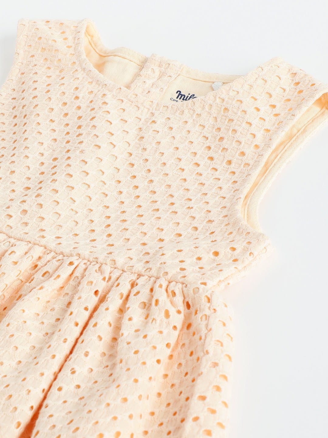 Baby Girls Peach Cotton Dress | Milou Kids - Milou - Care. The Swiss WayDress