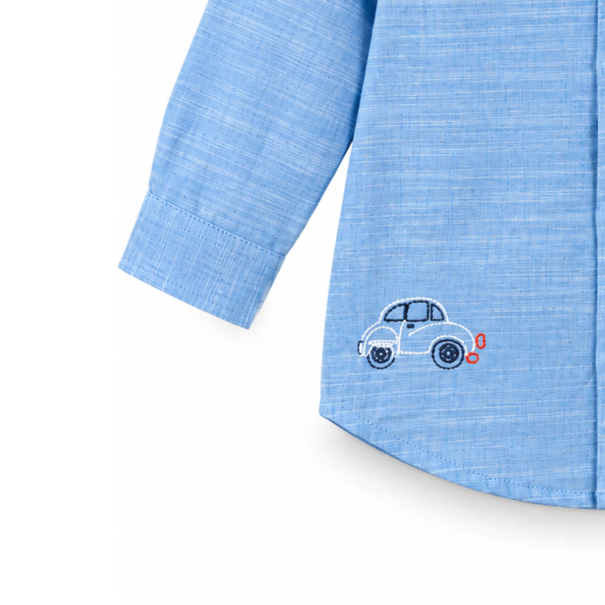 Milou Boys Band Collar L/S Shirt - Milou - Care. The Swiss Way Milou - Care. The Swiss Way