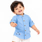 Milou Boys Band Collar L/S Shirt - Milou - Care. The Swiss Way