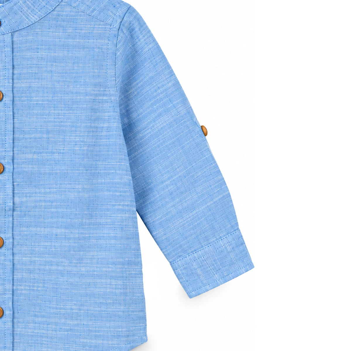 Milou Boys Band Collar L/S Shirt - Milou - Care. The Swiss Way Milou - Care. The Swiss Way