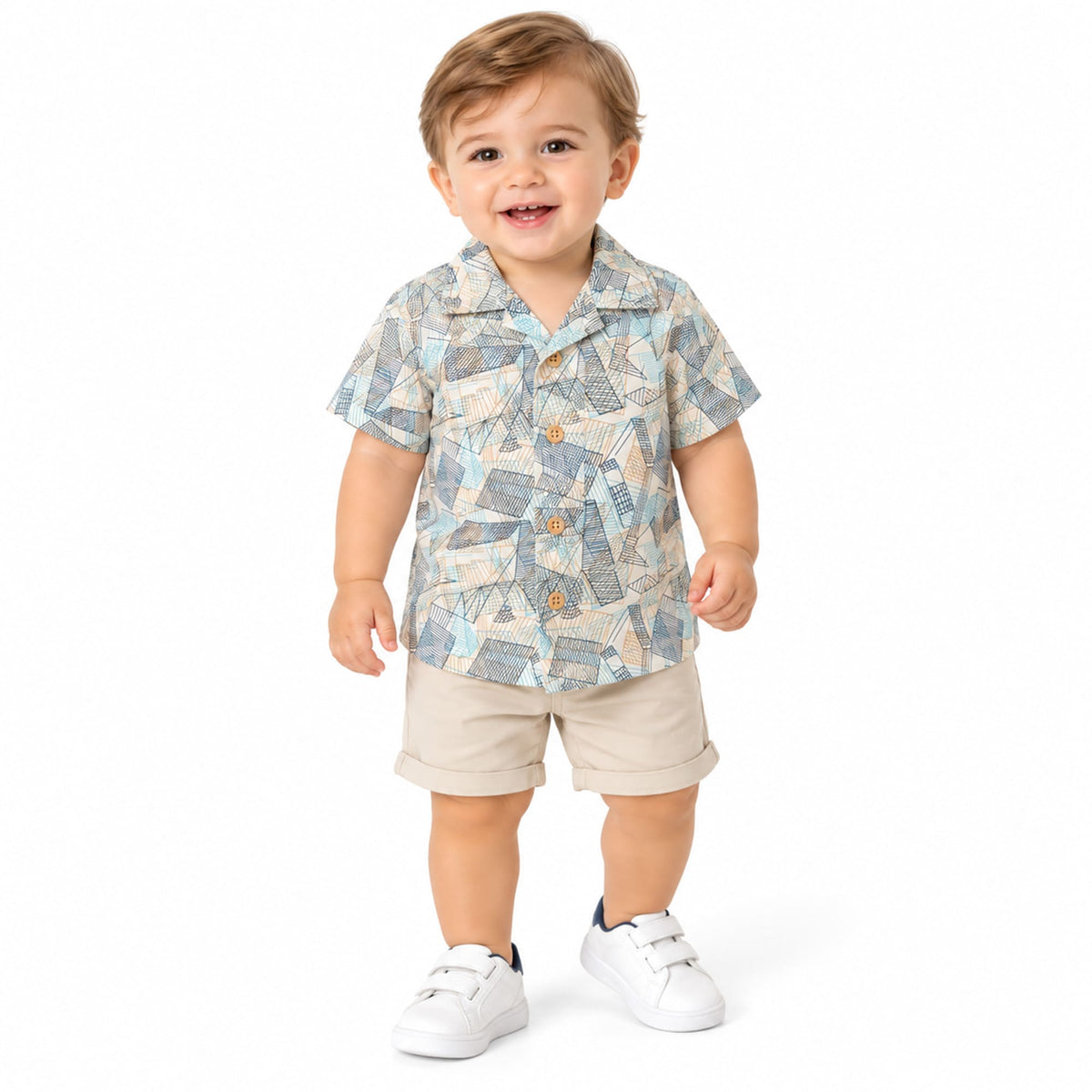 Milou Boys Camp Collar HS Shirt - Milou - Care. The Swiss Way