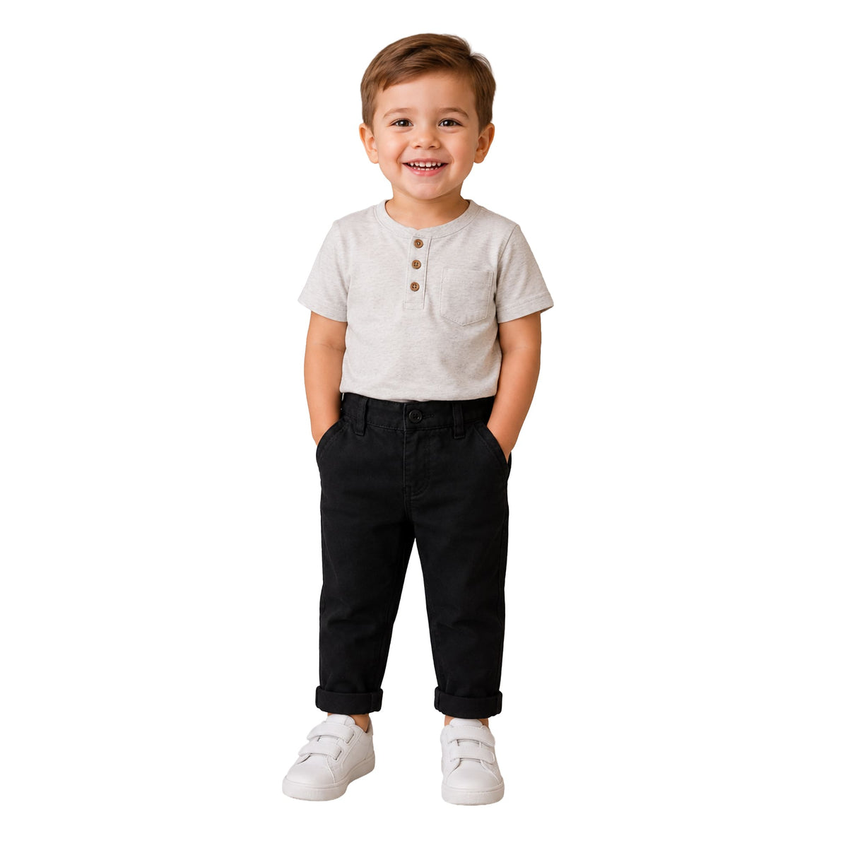 Milou Boys Cotton Twill Chinos - Milou - Care. The Swiss Way