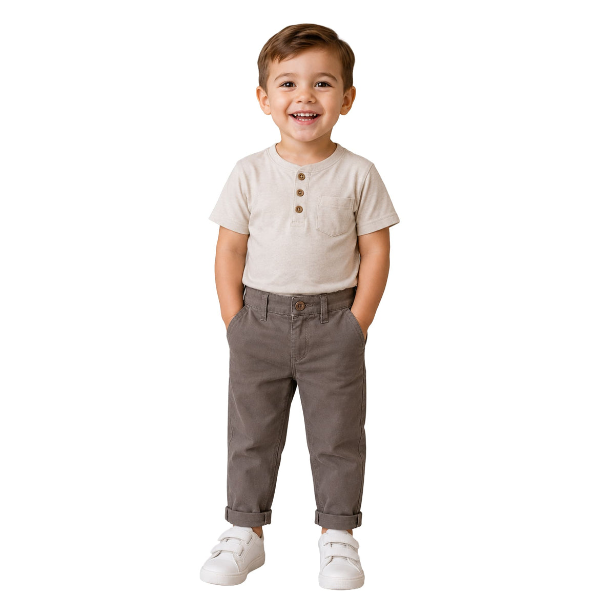 Milou Boys Cotton Twill Chinos - Milou - Care. The Swiss Way