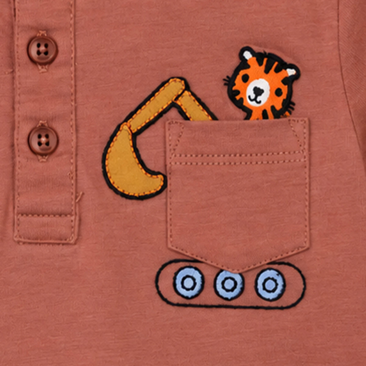 Milou Boys Henley Neck S/S T-Shirt - Milou - Care. The Swiss Way Milou - Care. The Swiss Way