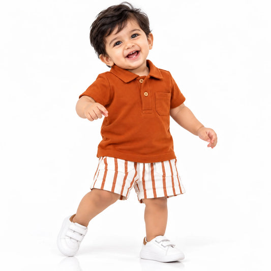 Milou Boys Polo and Shorts Co-Ord Set - Milou - Care. The Swiss Way