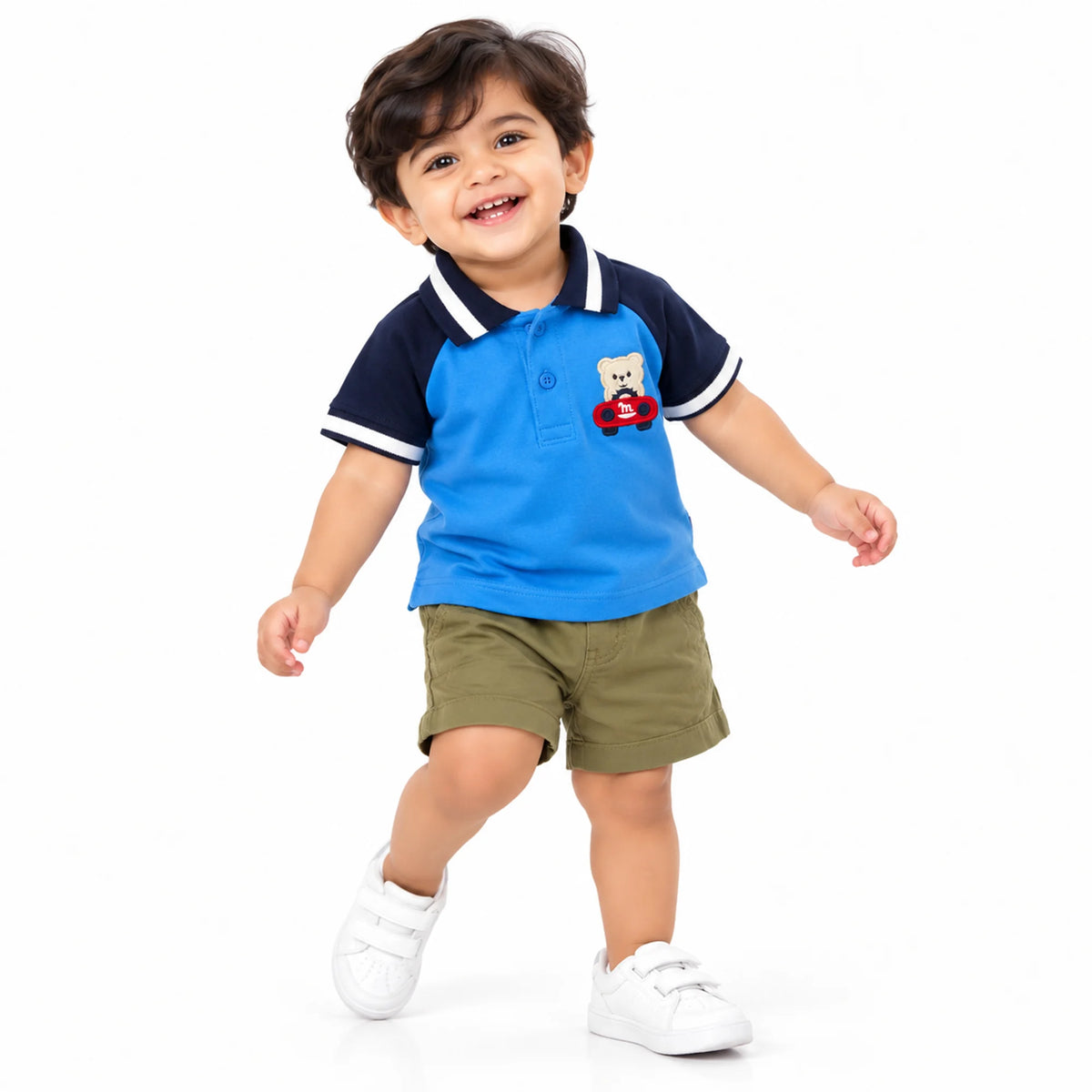 Milou Boys Raglan Sleeve Polo T-Shirt - Milou - Care. The Swiss Way