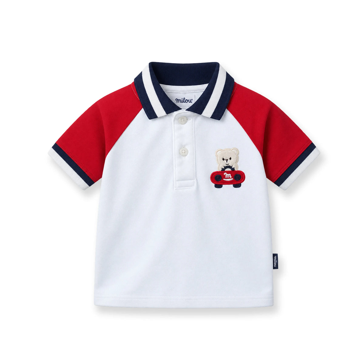 Milou Boys Raglan Sleeve Polo T-Shirt - Milou - Care. The Swiss Way Milou - Care. The Swiss Way