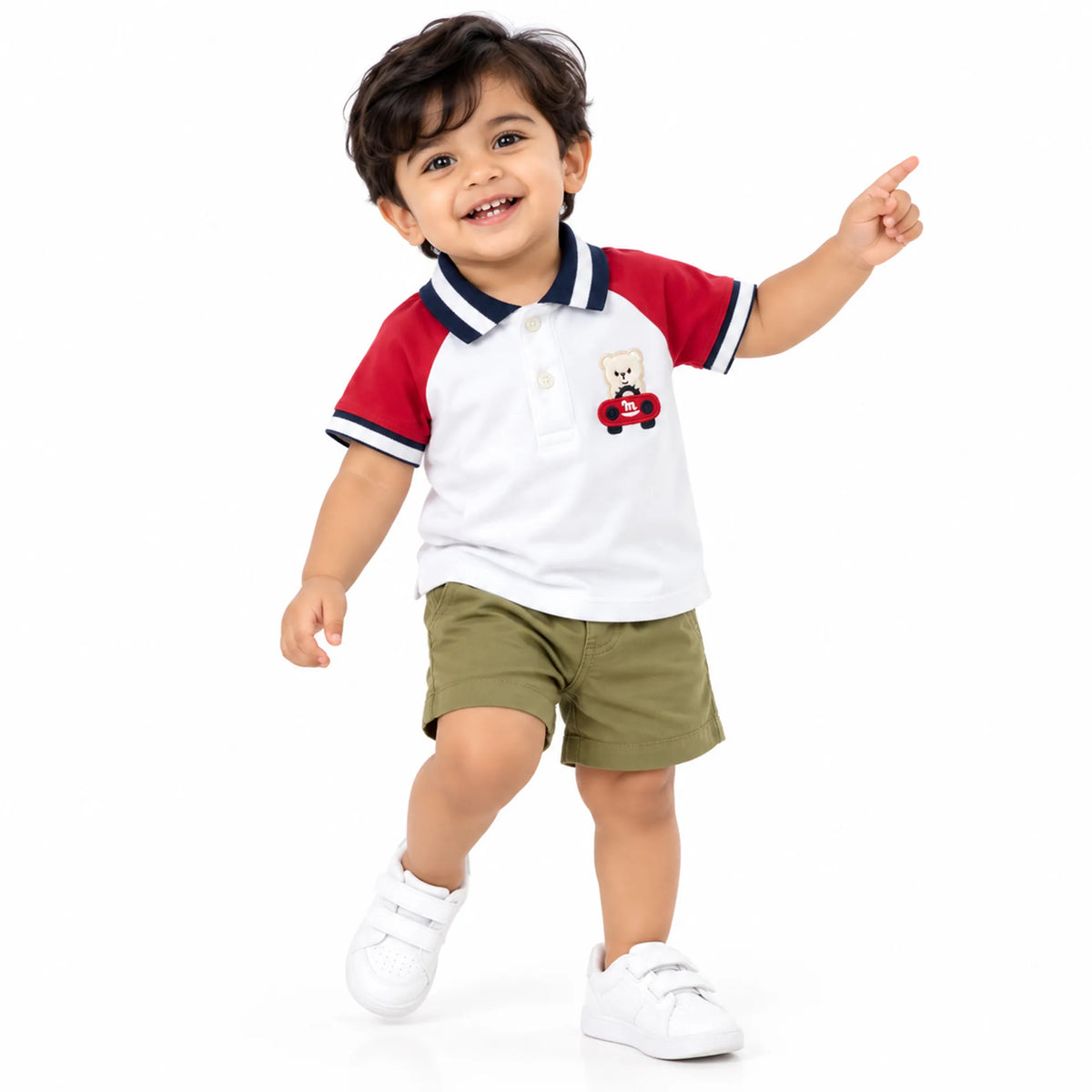 Milou Boys Raglan Sleeve Polo T-Shirt - Milou - Care. The Swiss Way