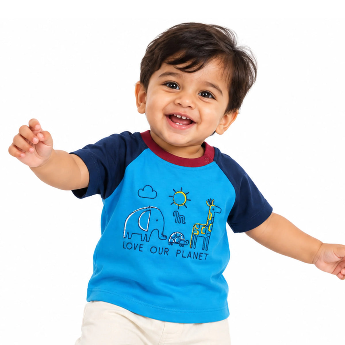 Milou Boys Raglan Sleeve T-Shirt - Milou - Care. The Swiss Way
