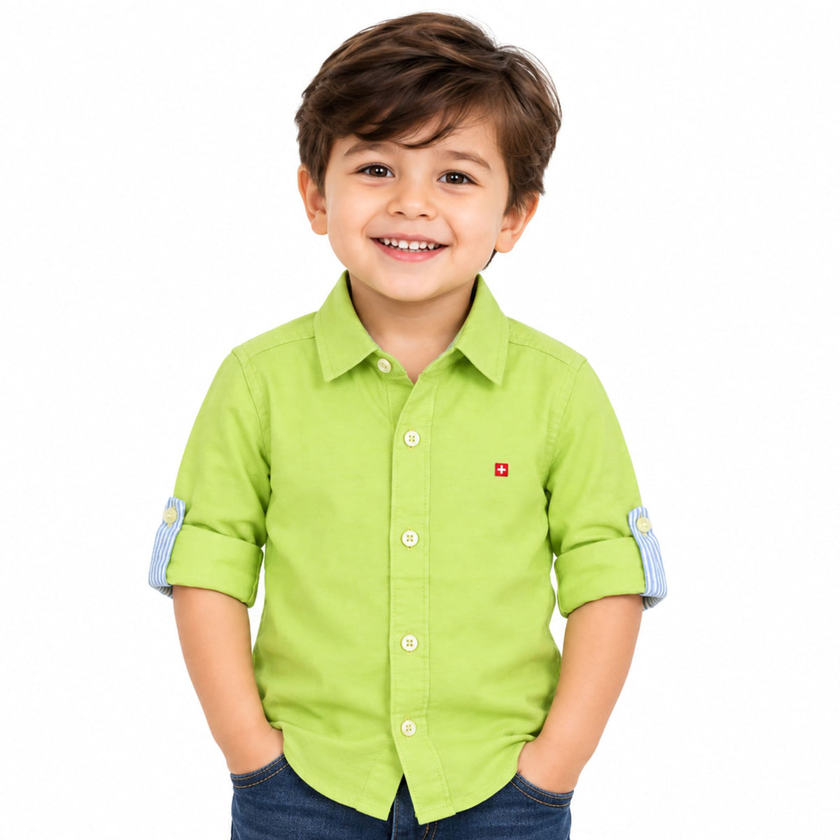 Milou Boys Regular Collar LS Shirt - Milou - Care. The Swiss Way Milou - Care. The Swiss Way