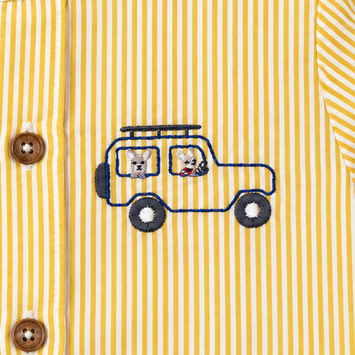 Milou Boys S/S Band Collar Shirt - Milou - Care. The Swiss Way Milou - Care. The Swiss Way