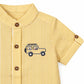 Milou Boys S/S Band Collar Shirt - Milou - Care. The Swiss Way