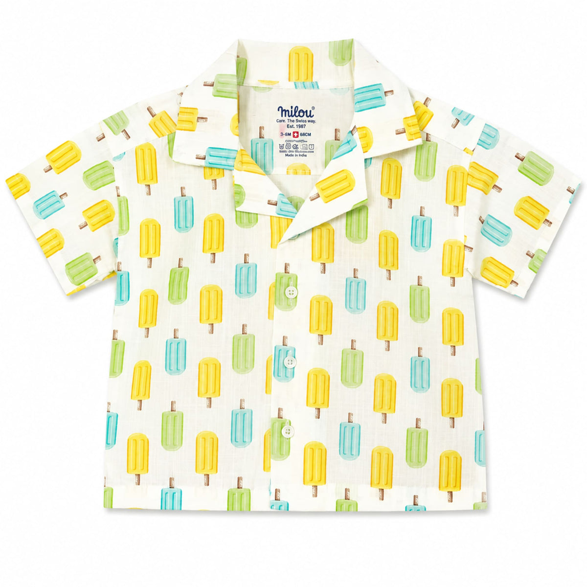Milou Boys S/S Printed Shirt - Milou - Care. The Swiss Way
