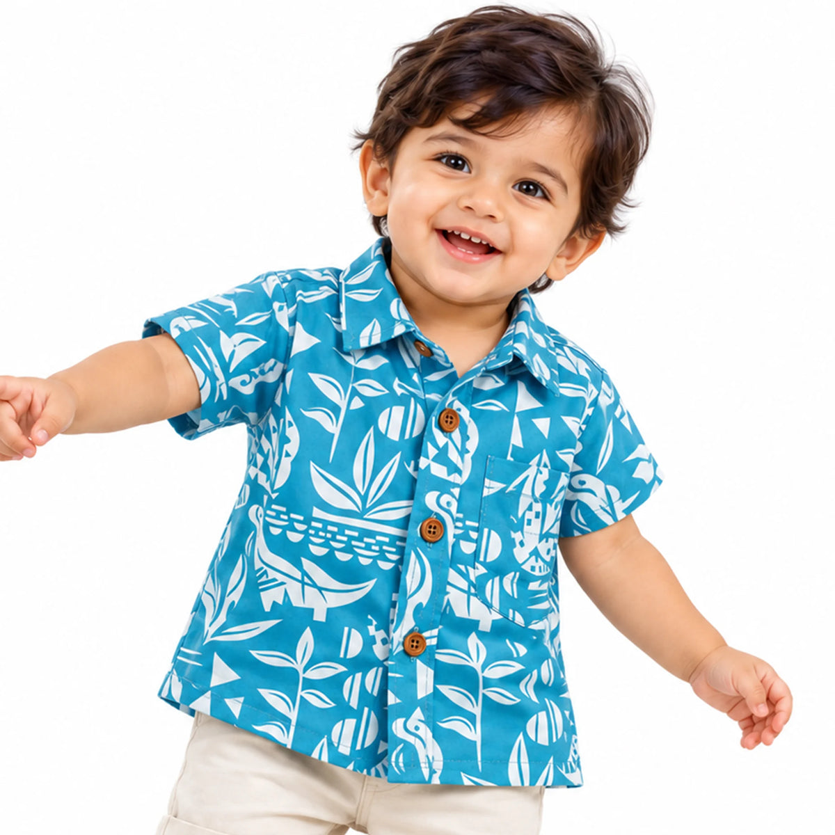 Milou Boys S/S Printed Shirt - Milou - Care. The Swiss Way Milou - Care. The Swiss Way