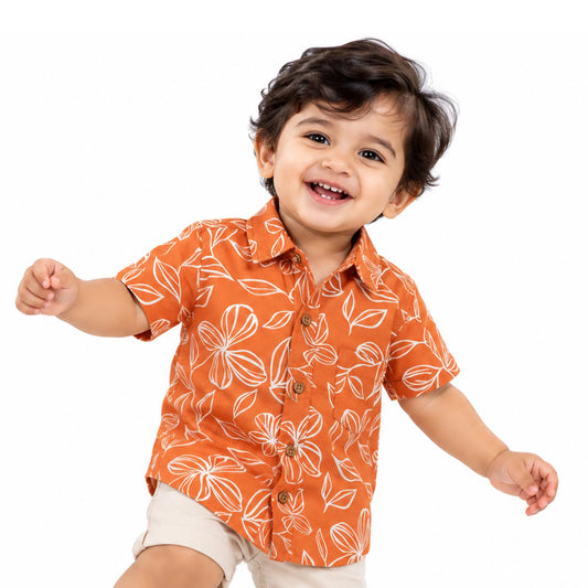 Milou Boys S/S Printed Shirt - Milou - Care. The Swiss Way