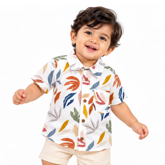 Milou Boys S/S Printed Shirt - Milou - Care. The Swiss Way
