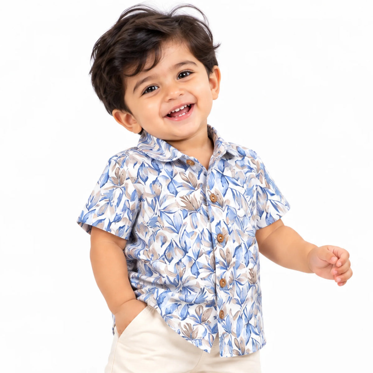 Milou Boys S/S Printed Shirt - Milou - Care. The Swiss Way