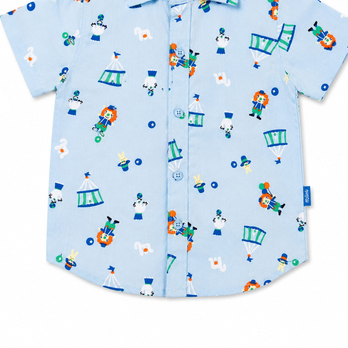 Milou Boys S/S Printed Shirt with Bow - Milou - Care. The Swiss Way Milou - Care. The Swiss Way