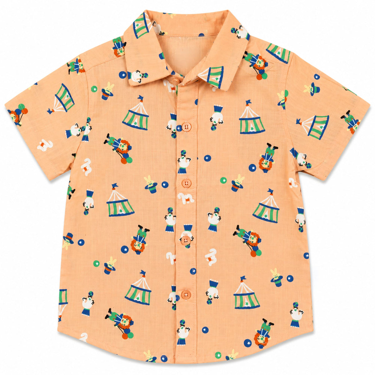 Milou Boys S/S Printed Shirt with Bow - Milou - Care. The Swiss Way Milou - Care. The Swiss Way