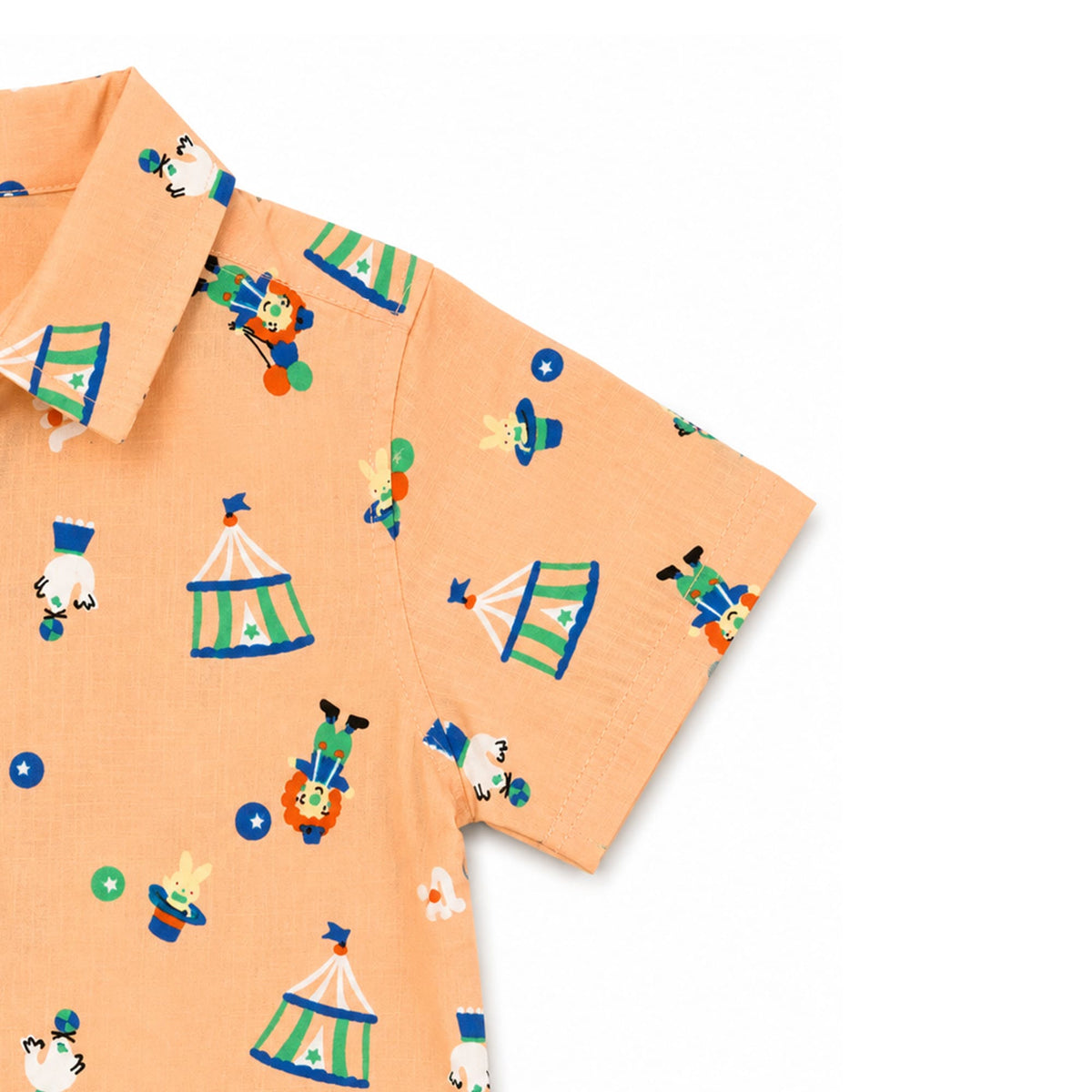 Milou Boys S/S Printed Shirt with Bow - Milou - Care. The Swiss Way
