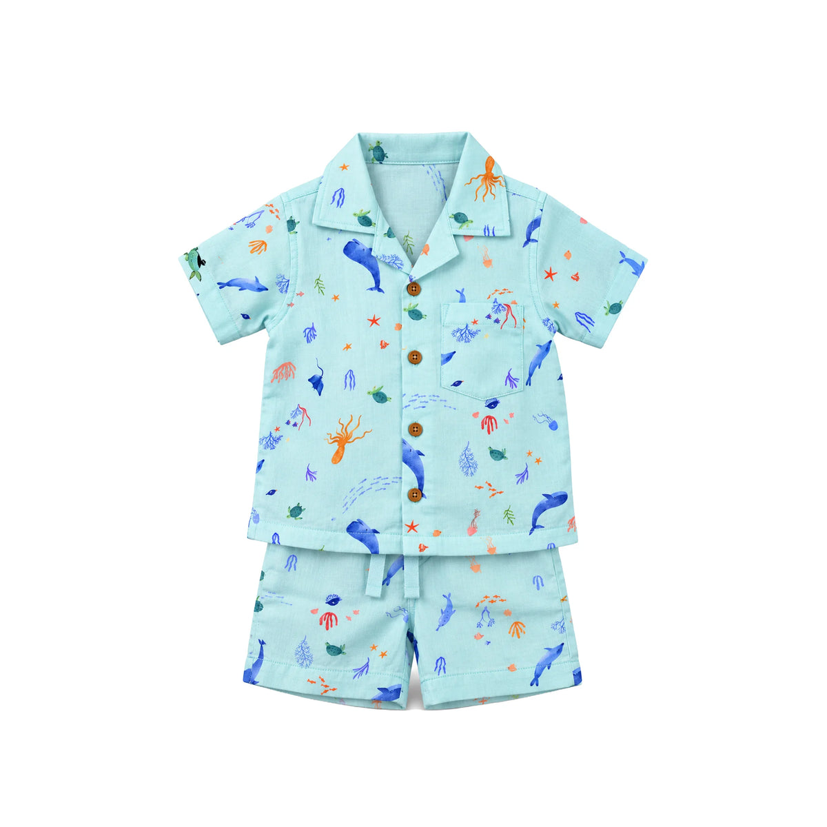 Milou Boys S/S Shirt and Shorts Co-Ord Set - Milou - Care. The Swiss Way
