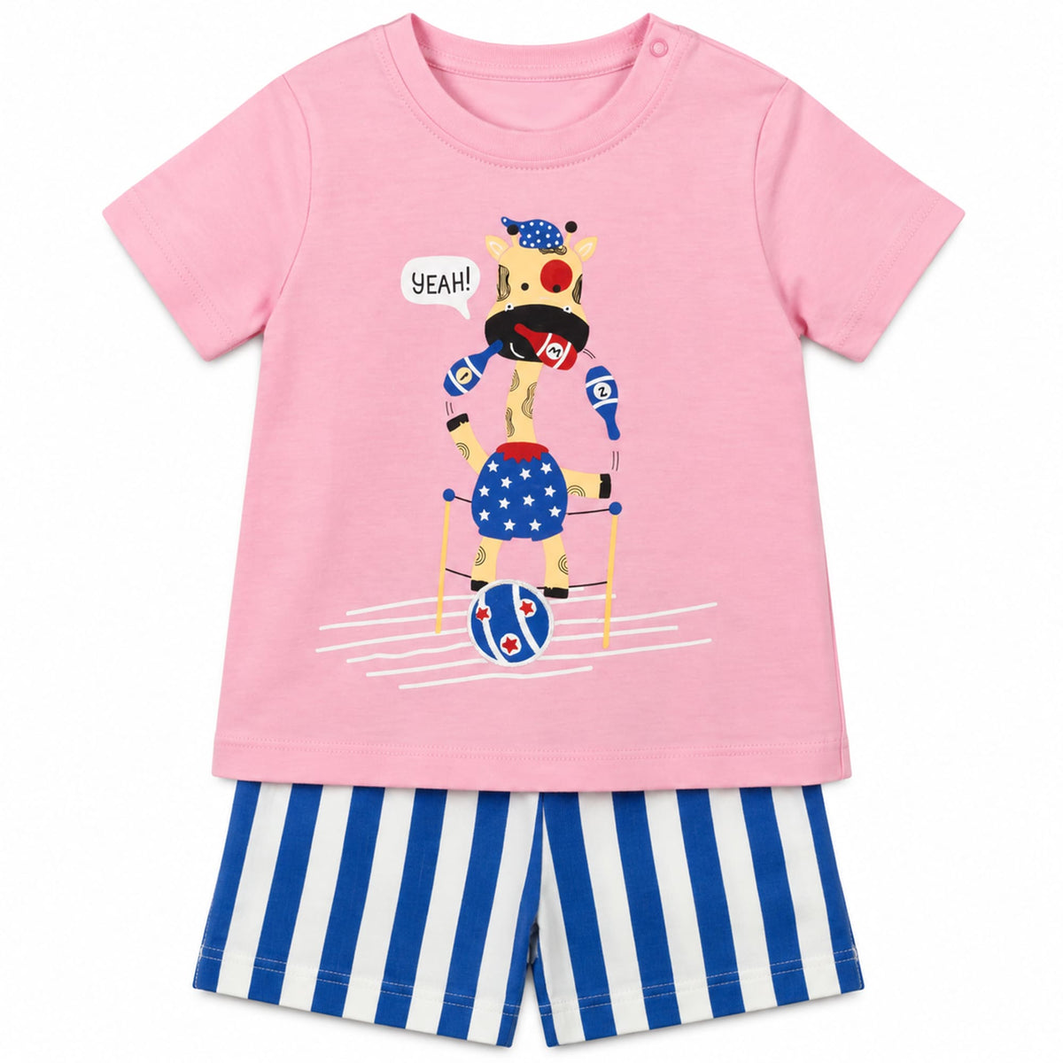 Milou Boys S/S Tee and Stripe Shorts Set - Milou - Care. The Swiss Way Milou - Care. The Swiss Way
