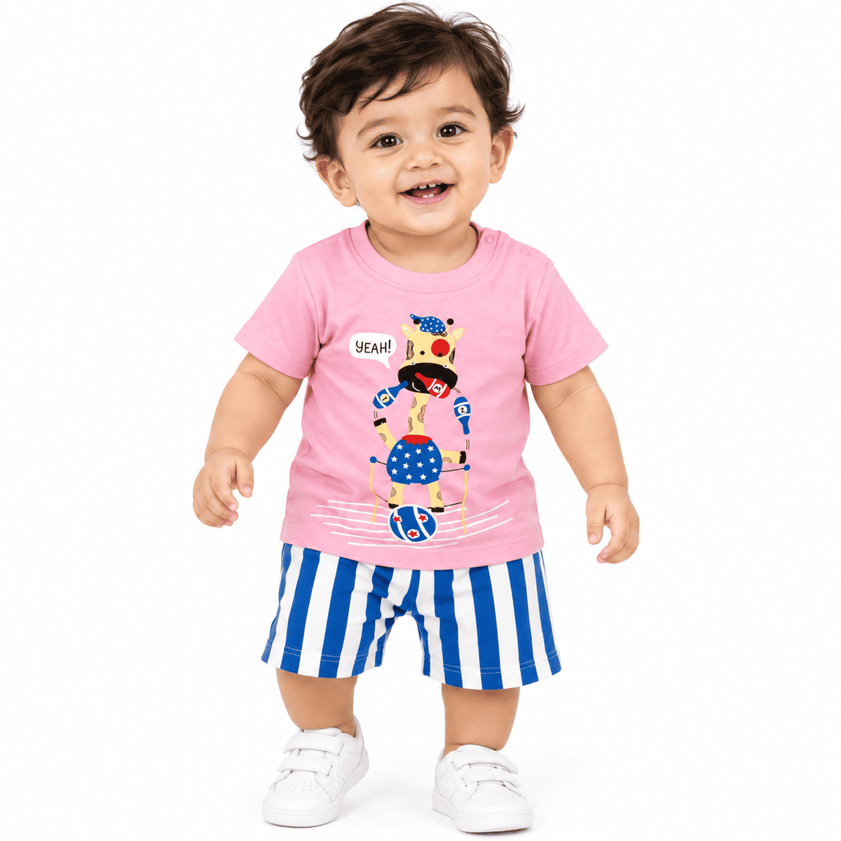 Milou Boys S/S Tee and Stripe Shorts Set - Milou - Care. The Swiss Way Milou - Care. The Swiss Way