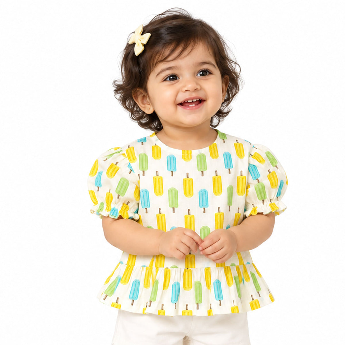 Milou Girls Balloon-Sleeve Top - Milou - Care. The Swiss Way Milou - Care. The Swiss Way