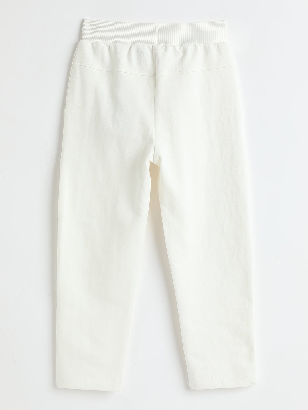 Milou Girls Cotton Bio-Washed Knit Pants White - Milou - Care. The Swiss WayJeans & Trousers