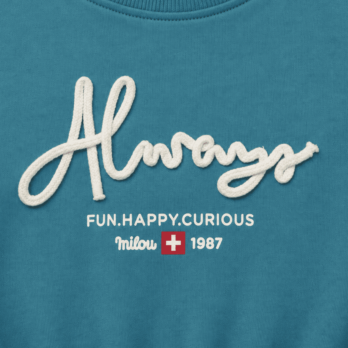 Milou Girls Crop Sweat Shirt - Milou - Care. The Swiss Way Milou - Care. The Swiss Way