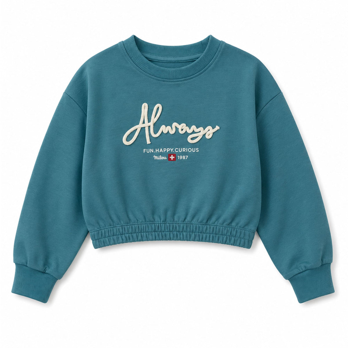 Milou Girls Crop Sweat Shirt - Milou - Care. The Swiss Way Milou - Care. The Swiss Way